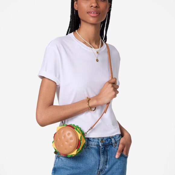 Kate Spade New York Snack Bar 3D Hamburger Burger Crossbody Purse Novelty NWT - Picture 5 of 10